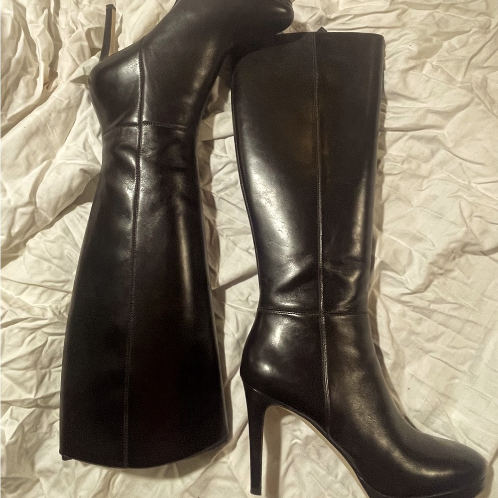 Nine West size 8 knee-high boots - dark brown